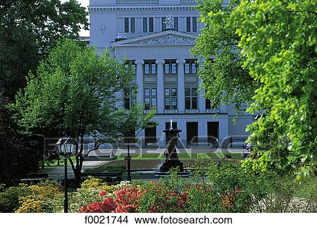 Latvia, Riga, Opera House View Large Photo Image Picture - Latvia, Riga, Opera House. Fotosearch