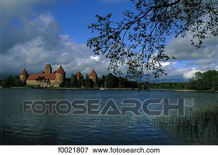 Lithuania, castle of Trakai View Large Photo Image Stock Photo - Lithuania, castle of Trakai. Fotosearch