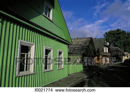 Picture - Lithuania, Trakat, house. Fotosearch