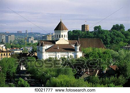 Lithuania, Vilnius View Large Photo Image Stock Photo - Lithuania, Vilnius. Fotosearch