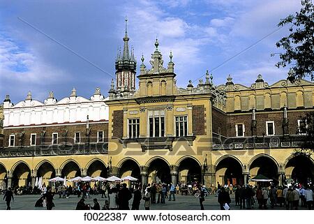 Poland, Kracow, Cloth Hall View Large Photo Image Stock Photo - Poland, Kracow, Cloth Hall . Fotosearch