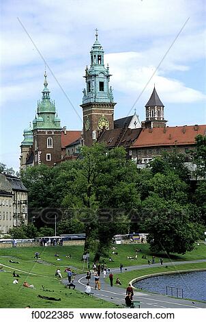 Stock Photography - Poland, Kracow, Wawel Hill, royal castle. Fotosearch