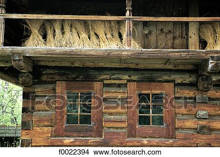 Picture - Poland, near Zakopane, traditional dwelling. Fotosearch
