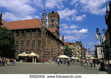 Poland, Torun, City hall View Large Photo Image Stock Photography - Poland, Torun, City hall. Fotosearch