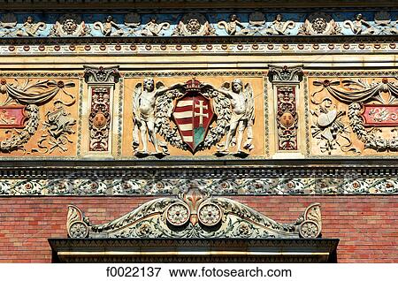 Stock Photo - Hungary, Budapest, Palace of Art, detail. Fotosearch