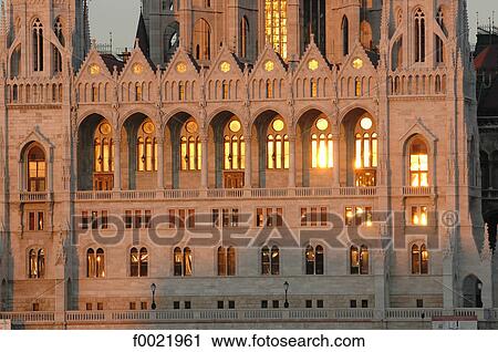 Hungary, Budapest, Parliament at sunset View Large Photo Image Stock Image - Hungary, Budapest, Parliament at sunset. Fotosearch