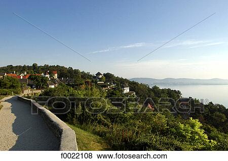 Hungary, Lake Balaton, Tihany View Large Photo Image Stock Photo - Hungary, Lake Balaton, Tihany. Fotosearch