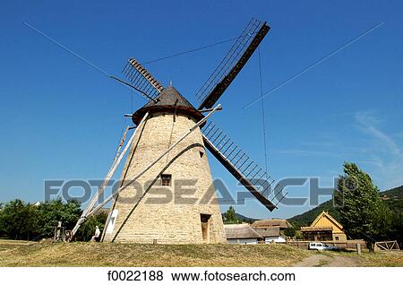 Hungary, Skanzen, Open-Air Museum, windmill View Large Photo Image Stock Photo - Hungary, Skanzen, Open-Air Museum, windmill. Fotosearch