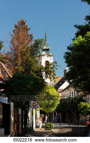 Hungary, szentendre, Fö tér Place View Large Photo Image Stock Photograph - Hungary, szentendre, Fö tér Place. Fotosearch