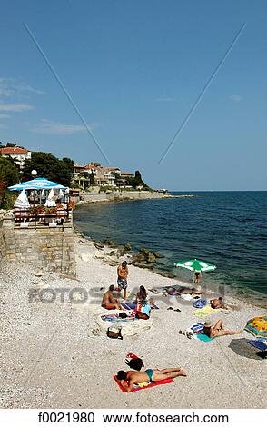 Stock Image - Bulgaria, Nesebar, beach. Fotosearch