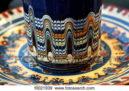 Stock Photo - Bulgaria, piece of pottery. Fotosearch