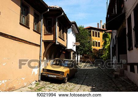 Bulgaria, Plovdiv, old city, lane View Large Photo Image Picture - Bulgaria, Plovdiv, old city, lane. Fotosearch