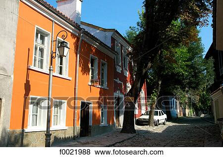 Stock Photo - Bulgaria, Plovdiv, old city. Fotosearch