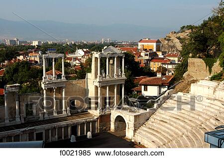 Stock Photography - Bulgaria, Plovdiv, Roman theater. Fotosearch