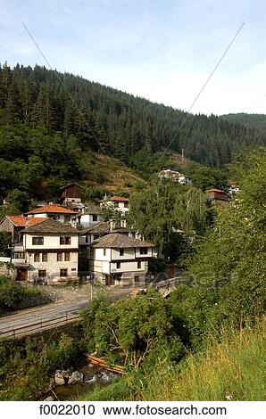 Stock Image - Bulgaria, Rhodope Mountains Region, Shiroka Laka. Fotosearch