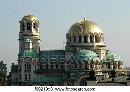 Stock Image - Bulgaria, Sofia, Alexander Nevsky Cathedral. Fotosearch