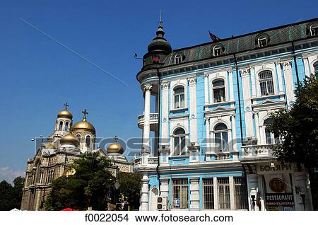 Bulgaria, Varna, Assumption Cathedral View Large Photo Image Picture - Bulgaria, Varna, Assumption Cathedral. Fotosearch