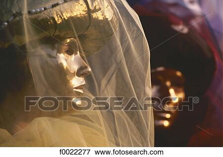 Stock Photo - Italy, Venice, Carnival mask. Fotosearch