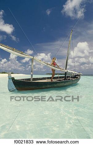 Stock Image - Models in Maldives. Fotosearch