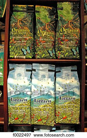 Costa Rica, Arenal Volcano National Park, Tabacon, coffee on sale View Large Photo Image Stock Photo - Costa Rica, Arenal Volcano National Park, Tabacon, coffee on sale. Fotosearch