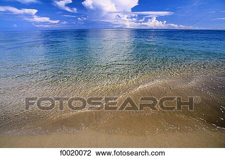 Stock Image - Costa Rica, Caribbean coast, beach. Fotosearch