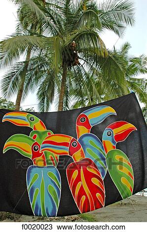 Costa Rica, Manuel Antonio National Park, beach towel View Large Photo Image Stock Image - Costa Rica, Manuel Antonio National Park, beach towel. Fotosearch