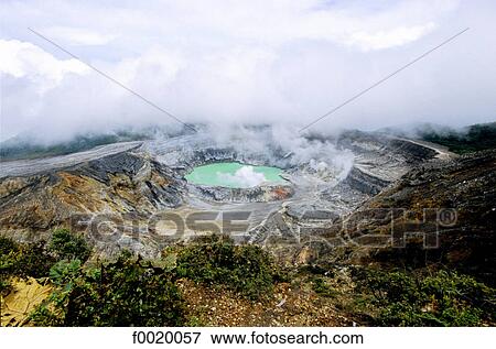 Costa Rica, Poas Volcano National Park View Large Photo Image Stock Photo - Costa Rica, Poas Volcano National Park. Fotosearch