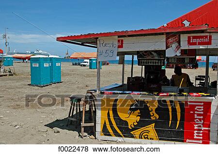 Costa Rica, Puerto Limon, during carnival, beach bar View Large Photo Image Stock Photo - Costa Rica, Puerto Limon, during carnival, beach bar . Fotosearch