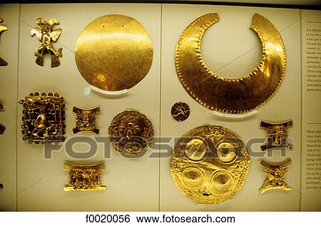 Stock Photograph - Costa Rica, San José, National Museum, Precolumbian jewels. Fotosearch
