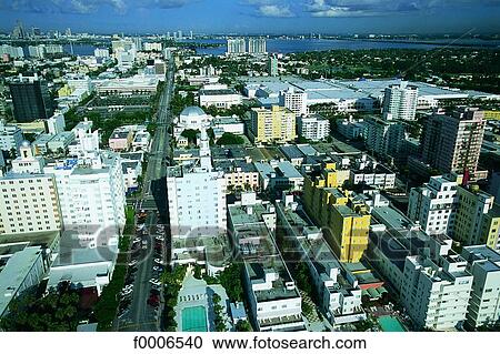 Stock Image - Florida, Miami, aerial view . Fotosearch
