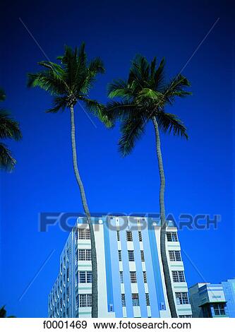Stock Photo - Florida, Miami Beach, Art Deco neighborhood. Fotosearch