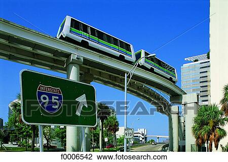 Stock Image - Florida, Miami, transportation. Fotosearch