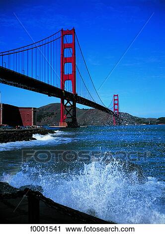 Stock Image - California, San Francisco, Golden Gate Bridge. Fotosearch