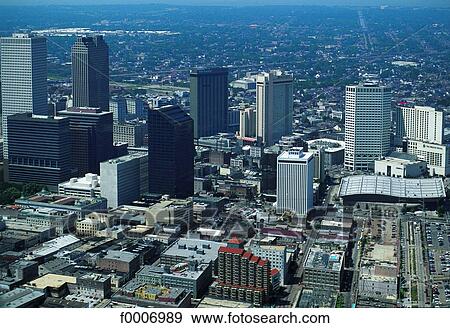 Louisiana, New Orleans, aerial view View Large Photo Image Stock Photo - Louisiana, New Orleans, aerial view. Fotosearch