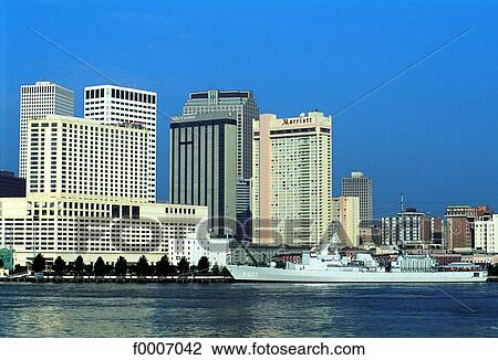 Stock Image - Louisiana, New Orleans, general view of the modern city. Fotosearch