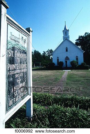 Stock Image - Louisiana, Pointe Coupee, Sainte Marie Mission. Fotosearch