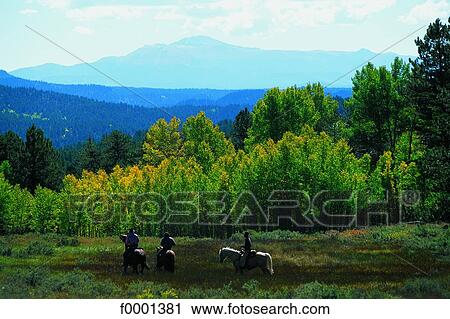 Colorado, Lake Georges, cowboys View Large Photo Image Stock Image - Colorado, Lake Georges, cowboys. Fotosearch