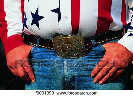Stock Image - Texas, beltbuckle. Fotosearch