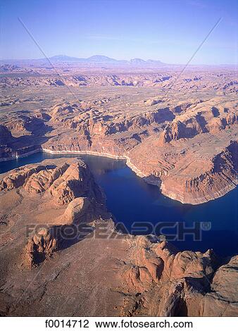 Arizona, aerial view of Lake Powell View Large Photo Image Stock Image - Arizona, aerial view of Lake Powell. Fotosearch