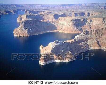 Arizona, aerial view of Lake Powell View Large Photo Image Stock Image - Arizona, aerial view of Lake Powell. Fotosearch