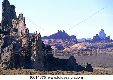 Stock Photography - New Mexico, landscape near Shiprock. Fotosearch