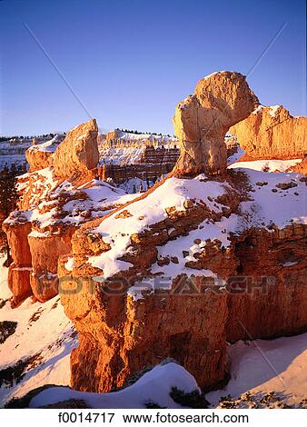 Utah, Bryce Canyon in winter View Large Photo Image Stock Photo - Utah, Bryce Canyon in winter. Fotosearch