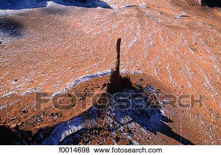 Utah, Monument Valley, aerial of Totem pole View Large Photo Image Stock Photo - Utah, Monument Valley, aerial of Totem pole. Fotosearch