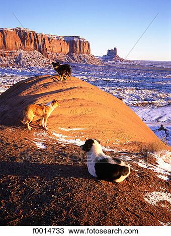 Stock Image - Utah, Monument Valley in winter. Fotosearch