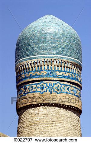 Stock Photo - Uzbekistan, Bukhara, Chor Minor Mosque, detail. Fotosearch