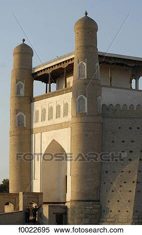 Uzbekistan, Bukhara, entrance to the Ark fortress View Large Photo Image Stock Photography - Uzbekistan, Bukhara, entrance to the Ark fortress. Fotosearch