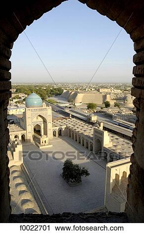Uzbekistan, Bukhara, Kalyan Mosque from the minaret View Large Photo Image Stock Image - Uzbekistan, Bukhara, Kalyan Mosque from the minaret. Fotosearch