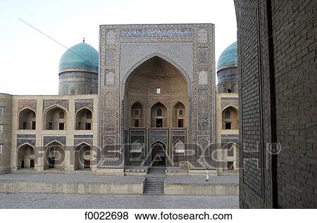 Stock Photo - Uzbekistan, Bukhara, Mir-i-Arab Madrasah . Fotosearch
