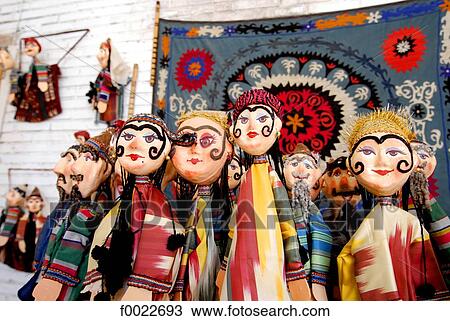 Stock Image - Uzbekistan, Bukhara, puppet theatre. Fotosearch