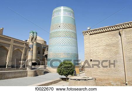 Uzbekistan, Khiva, Kalta Minor minaret View Large Photo Image Stock Image - Uzbekistan, Khiva, Kalta Minor minaret. Fotosearch